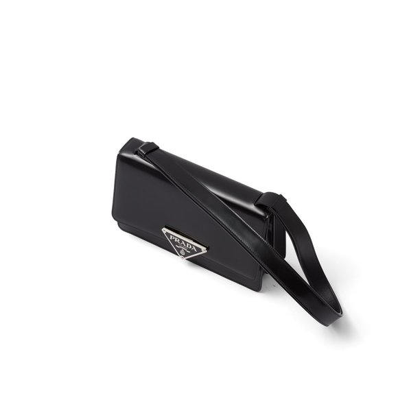 Prada Prada Brushed-Leather Bag Black NEW - Picture 2 of 4